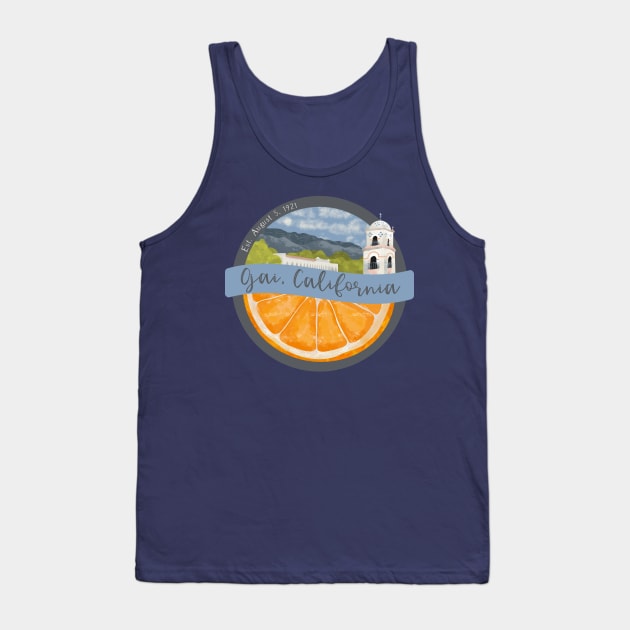 Ojai California Badge Tank Top by MSBoydston